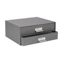 Cassetto portadocumenti grigio a 2 livelli , 33 x 22,5 cm Birger - Bigso Box of Sweden