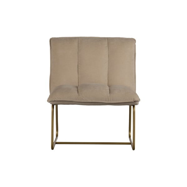 Poltrona beige con struttura in oro Fie Fire - WOOOD-image-3