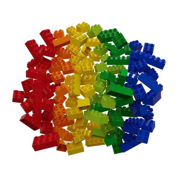 Set di blocchi da costruzione per la pista di palline Rainbow, 120 pezzi Blocks - Hubelino-image-3
