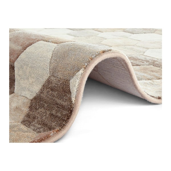 Tappeto marrone e crema Arty Manosque, 80 x 150 cm - Elle Decoration-image-2