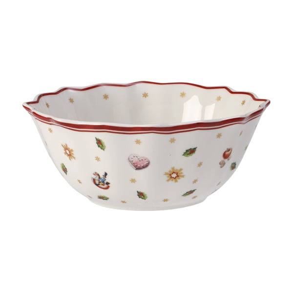 Ciotola natalizia in porcellana bianca e rossa , ø 14,8 cm Toy's Delight - Villeroy&Boch