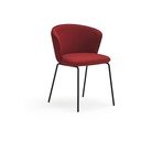 Set di sedie da pranzo rossa in imbottito 2 pz Add – Teulat