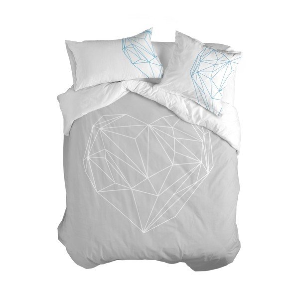 Copripiumino in cotone Cuore, 200 x 200 cm - Blanc-image-2