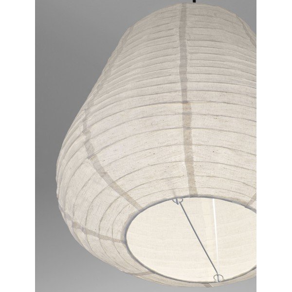 Lampadario bianco in lino ø 50 cm Linnet – Nova Luce-image-2