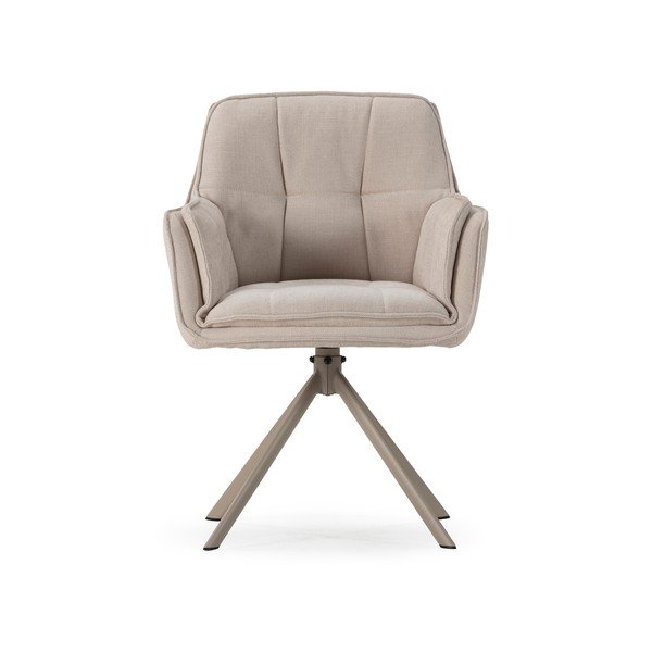 Set di sedie da pranzo beige in imbottito 2 pz Keiko – Marckeric-image-2