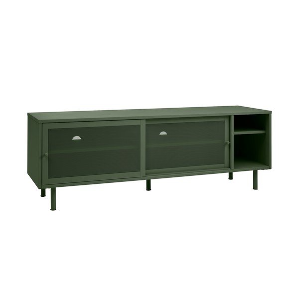 Mobile TV in metallo verde scuro 160x55 cm Veep - Unique Furniture-image-4