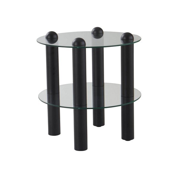 Tavolino rotondo in vetro ø 48 cm Egan – Jotex