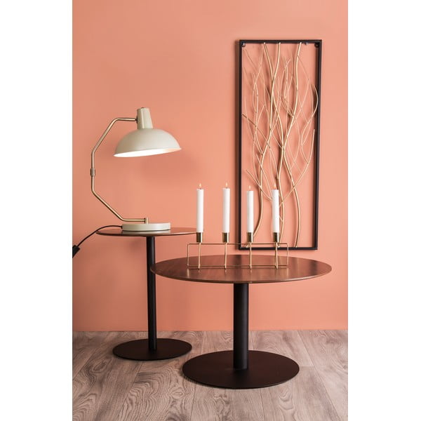 Portacandele per 4 candele color oro, lunghezza 40 cm - PT LIVING-image-1