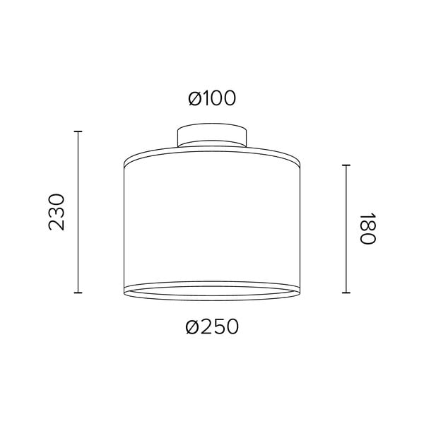Apparecchio da soffitto nero MIKA, Ø 25 cm Mika - Sotto Luce-image-2