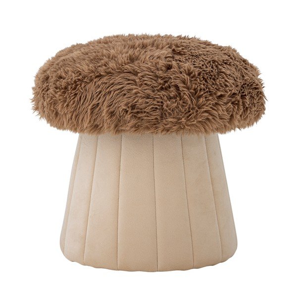 Pouf per bambini marrone/di colore naturale Bertil – Bloomingville Mini