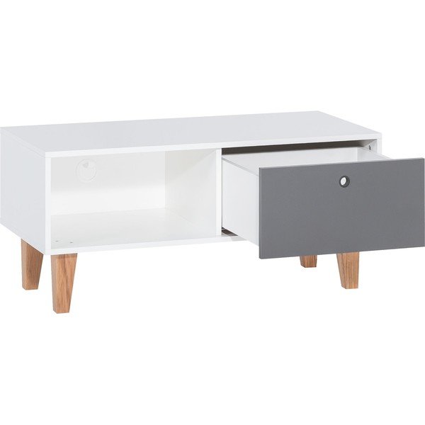 Tavolo TV bianco e grigio Concept - Vox-image-2