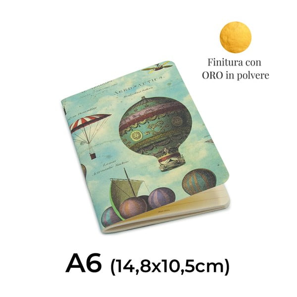 Quaderni di lavoro in set di 4 192 pagine formato A6 Baloons - Kartos-image-2