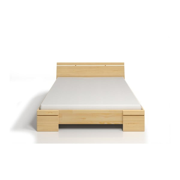 Letto matrimoniale in legno di pino con contenitore SKANDICA Sparta Maxi, 200 x 200 cm - Skandica-image-1