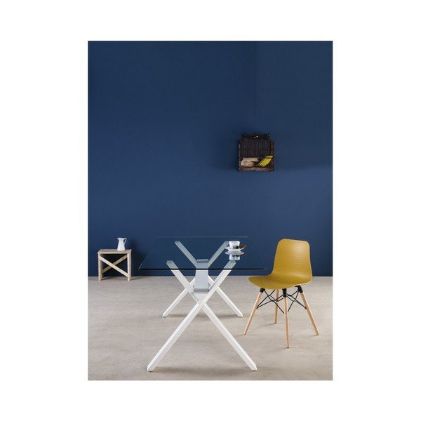 Tavolo da pranzo bianco Selena, 160 x 90 cm - Marckeric-image-2