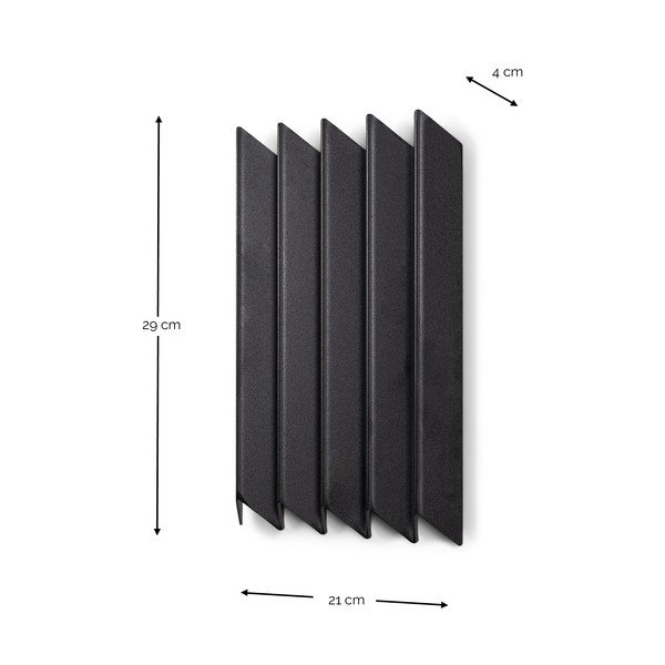 Attaccapanni da parete nero in metallo 21 cm Sensu – Spinder Design-image-4