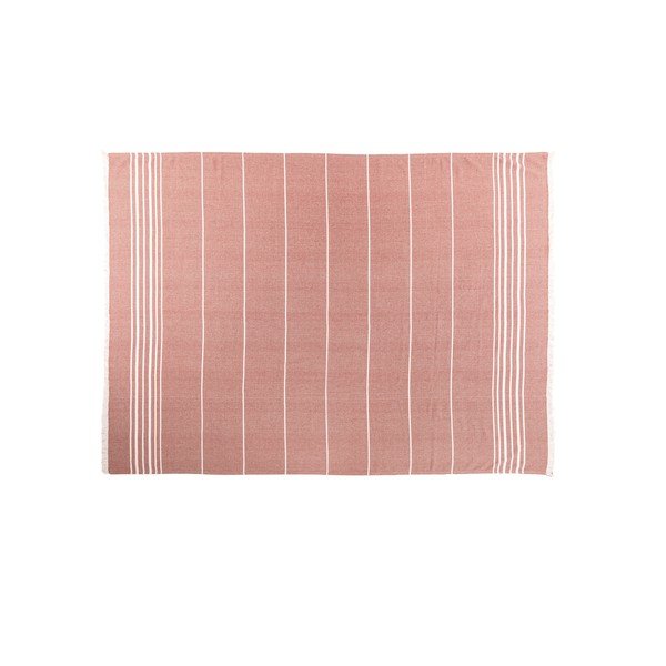 Coperta color terracotta in cotone 150x200 cm Solene – Tiseco Home Studio-image-2