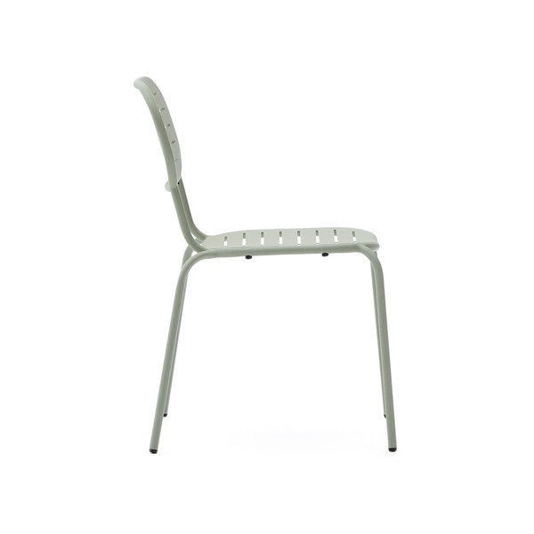 Sedia da giardino in metallo color menta Brai - Kave Home-image-3