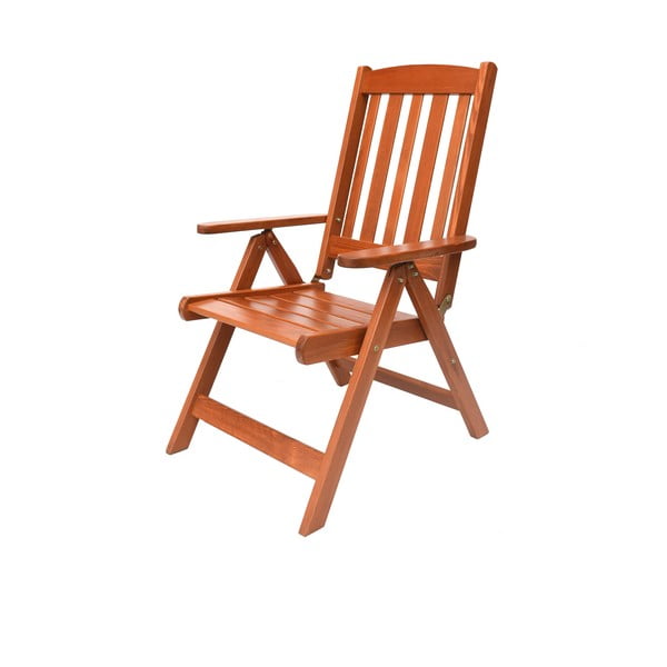 Sedia da giardino in legno marrone Luisa - Rojaplast-image-2