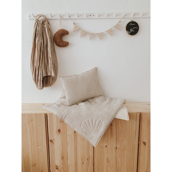 Set per culla in lino beige Sand - Moi Mili-image-2