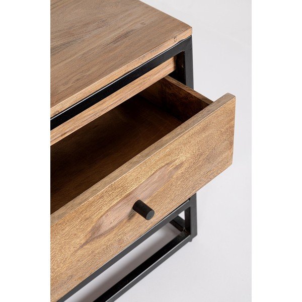 Mobile TV di colore naturale in legno sheesham massiccio 175x50x45 cm Nartan – Bizzotto-image-1