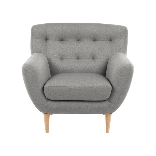 Poltrona Oswald grigio - Actona-image-1