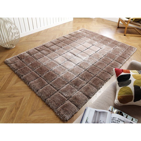 Tappeto marrone Cubo, 120 x 170 cm - Flair Rugs-image-4