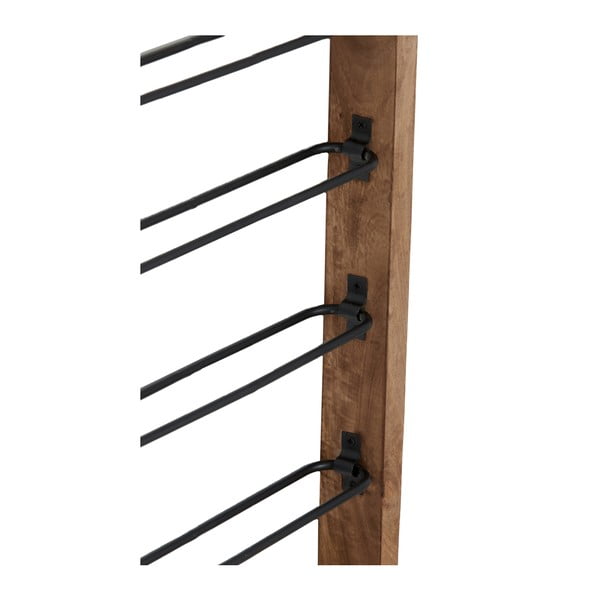 Portabottiglie da parete marrone per 8 bottiglie di vino Sorrento - Light & Living-image-2