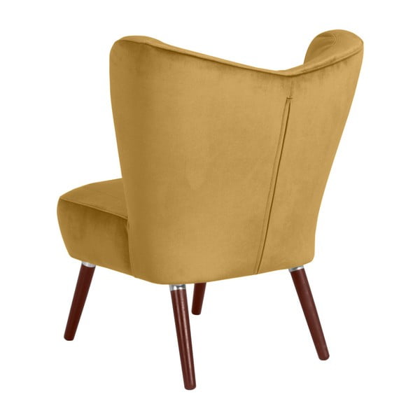 Poltrona gialla Velvet Sari - Max Winzer-image-4