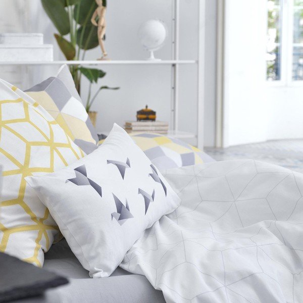 Set di 2 federe in cotone Simmetria - Blanc-image-4