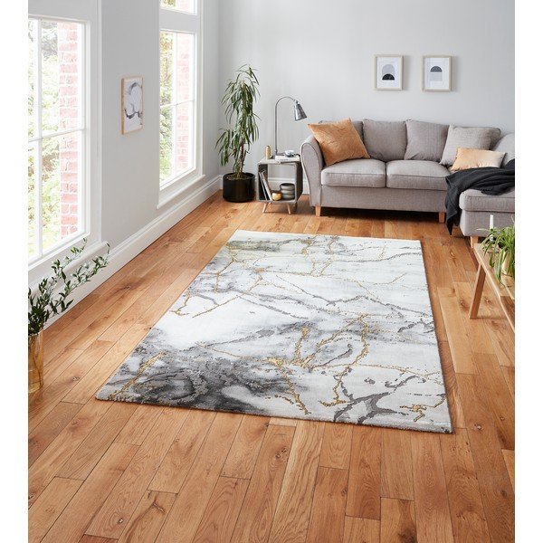 Tappeto grigio/oro 220x160 cm Craft - Think Rugs-image-1