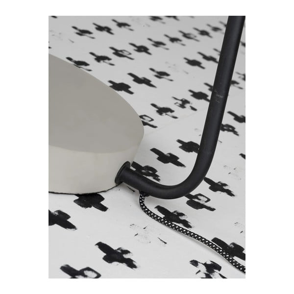 Lampada da terra nera e grigia con paralume in metallo (altezza 147 cm) Madrid - it's about RoMi-image-2