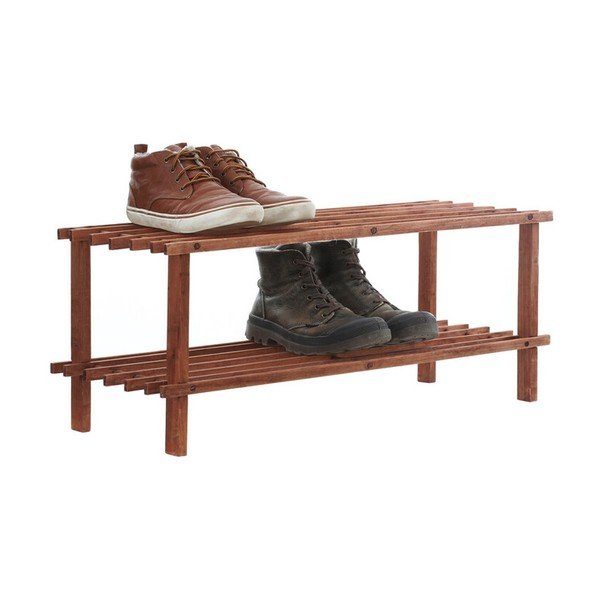 Scarpiera di colore naturale in cedro massiccio 74x30x26 cm Parker – Premier Housewares-image-2