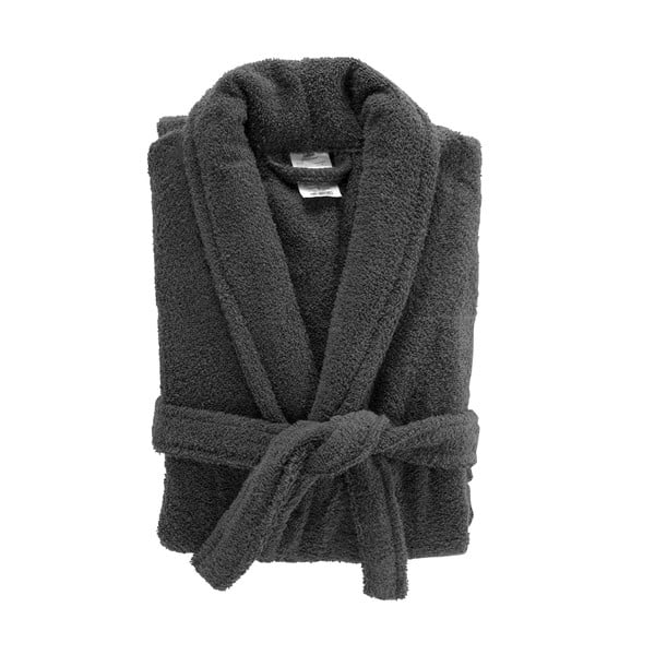 Accappatoio color antracite in cotone M Tendresse – douceur d'intérieur