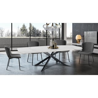Sedie da pranzo in set grigio scuro 2 pz Snug – Tomasucci
