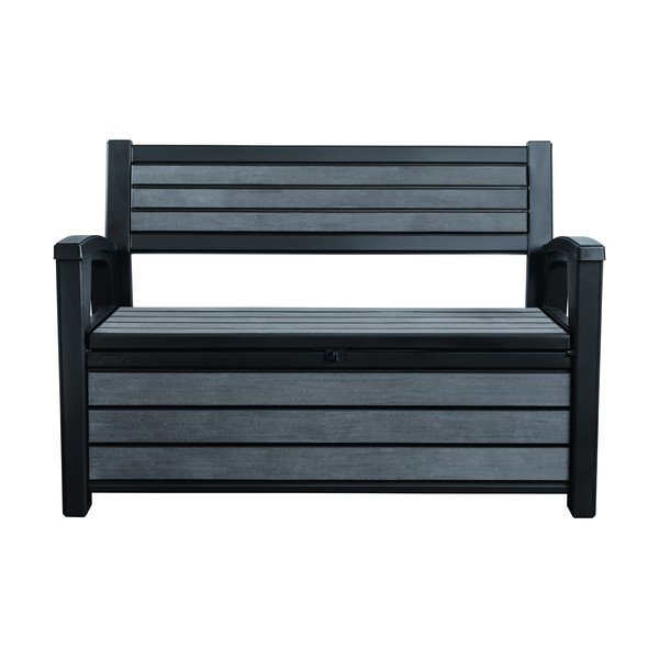 Panca da giardino grigia per lo stoccaggio Hudson - Keter