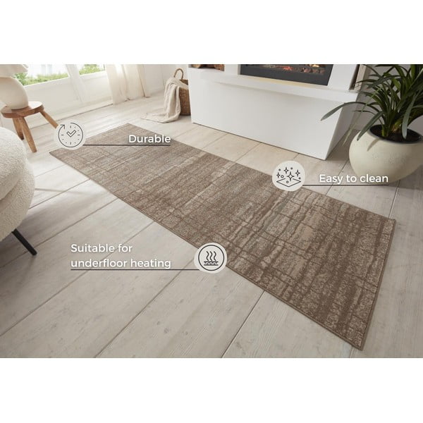 Passatoia marrone/beige 80x200 cm Terrain – Hanse Home-image-4