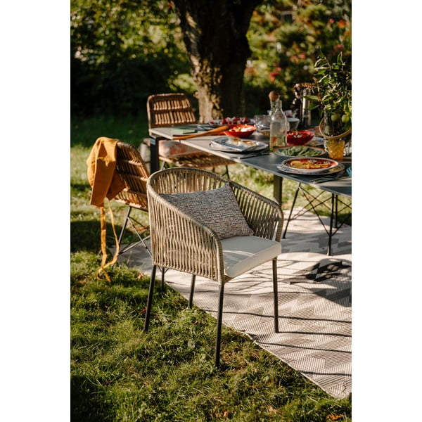 Set di 2 sedie da giardino grigio-marrone Trapani - Bonami Selection-image-1