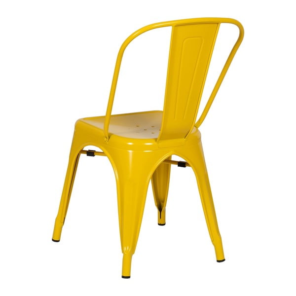 Set di 2 sedie da pranzo gialle in metallo - Ixia-image-3