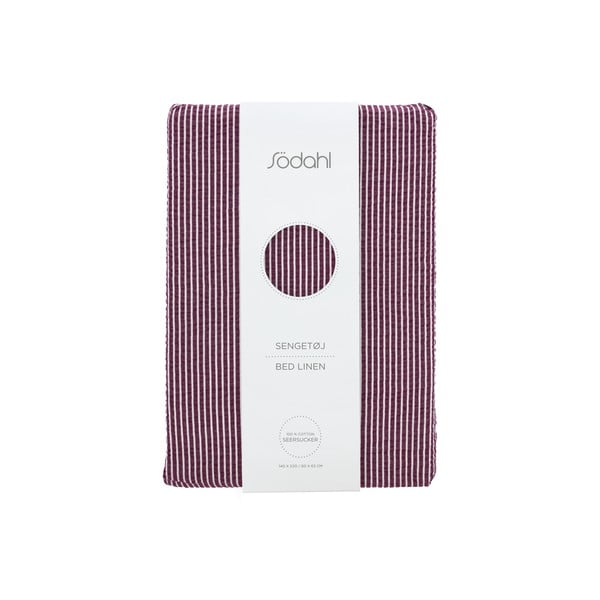 Set copripiumino e federa viola in cotone per letto singolo 140x200 cm Cheerful – Södahl-image-4