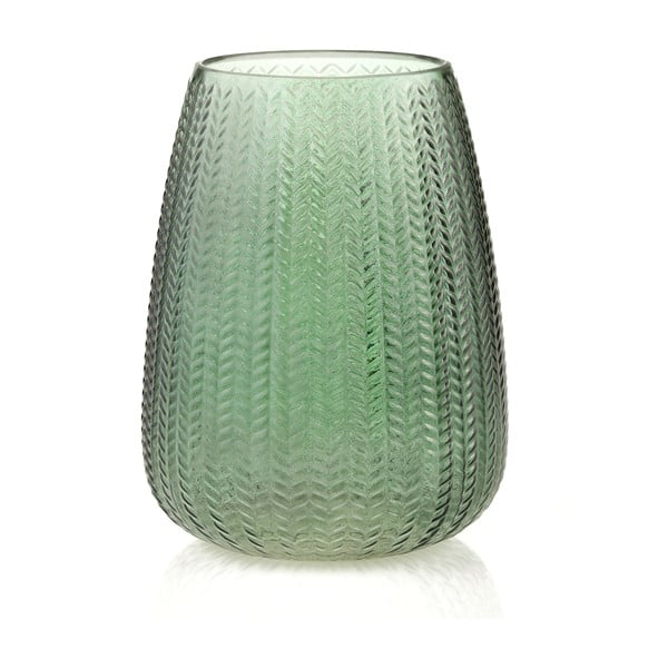 Vaso in vetro verde (altezza 24 cm) Sevilla - AmeliaHome