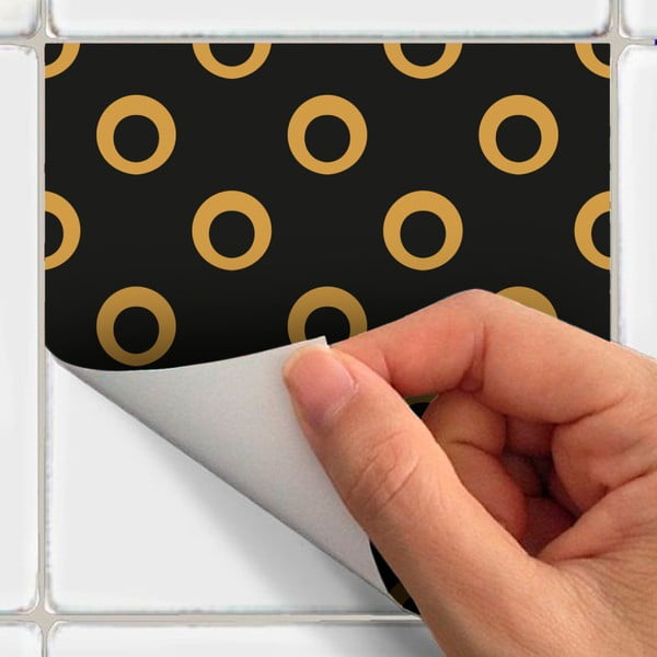 Set di 15 decalcomanie murali Decalcomanie murali Azulejos Tiles , 10 x 10 cm San Juan - Ambiance-image-3