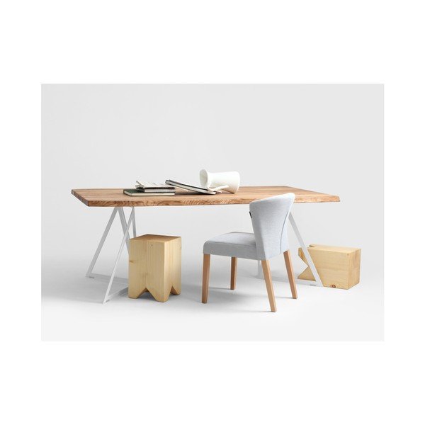 Jídelní stůl s deskou z dubového dřeva Custom Form Sherwood, 180 x 90 cm-image-3