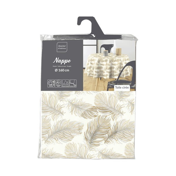 Tovaglia adatta per pulizia con panno umido ø 160 cm Plumina – douceur d'intérieur-image-4