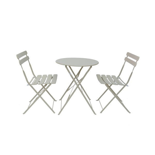 Set da pranzo da giardino beige per 2 persone Bistro - Rojaplast-image-2