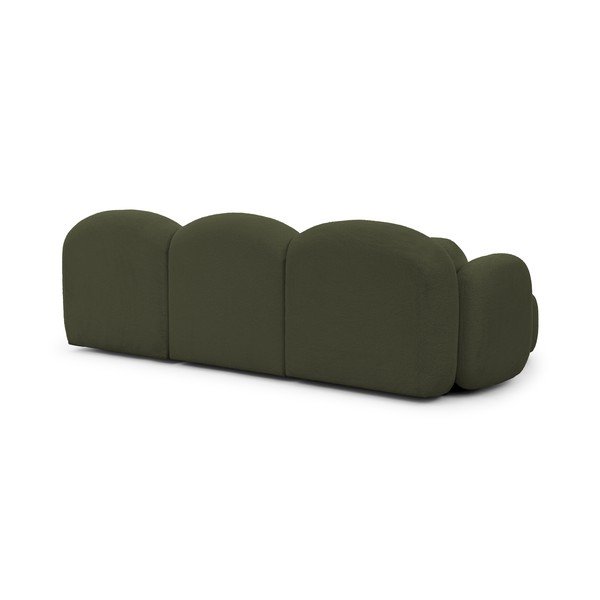 Divano angolare verde (con penisola a sinistra/con chaise lounge) con rivestimento in bouclé Orbit – Ropez-image-3