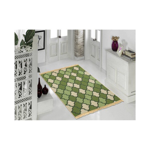 Tappeto verde Duvar Green, 80 x 150 cm - Ya Rugs-image-2
