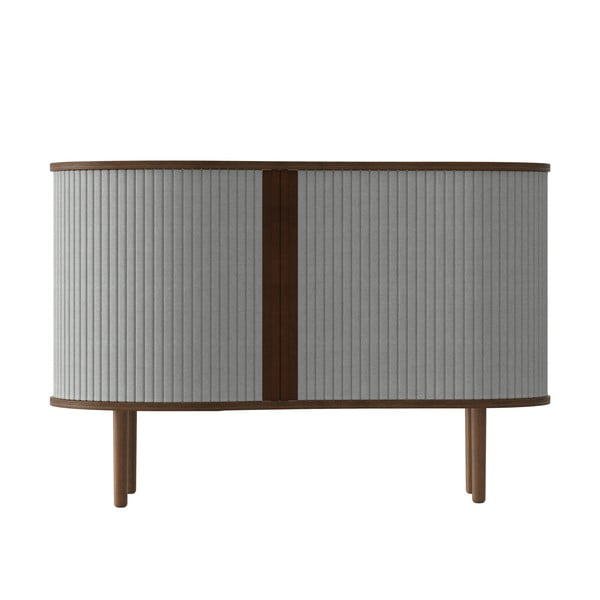 Cassettiera bassa grigio-marrone con ante scorrevoli in rovere 100x67 cm Audacious - UMAGE-image-3