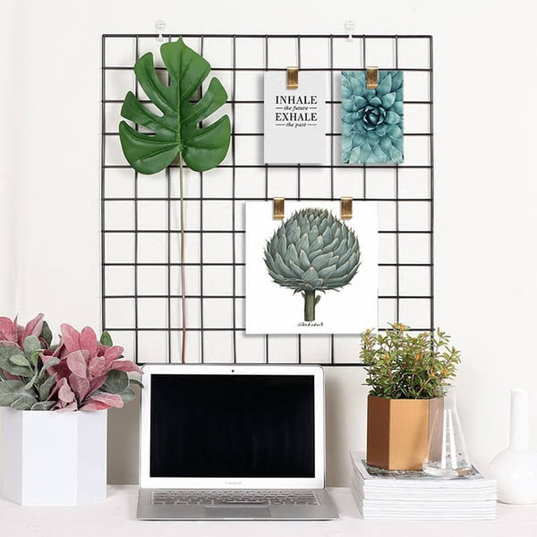 Metallo nero Lavagna per promemoria, 60 x 60 cm - Evila Originals-image-1