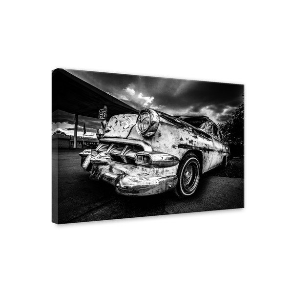 Quadro su tela Silver Old Car, 85 x 113 cm - Styler-image-2