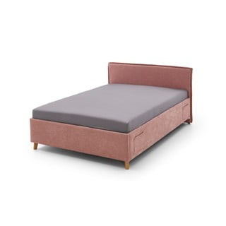 Letto da bambini rosa con contenitore con rete inclusa 140x200 cm Fun – Meise Möbel